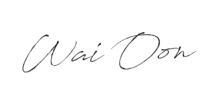 Also we have Wai Oon name is the best signature style. Create professional handwritten signature collection using Antro_Vectra autograph style. Wai Oon signature style 6 images and pictures png