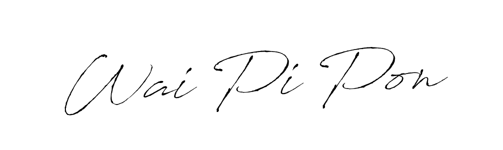 How to make Wai Pi Pon name signature. Use Antro_Vectra style for creating short signs online. This is the latest handwritten sign. Wai Pi Pon signature style 6 images and pictures png
