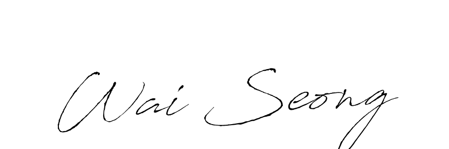 Also You can easily find your signature by using the search form. We will create Wai Seong name handwritten signature images for you free of cost using Antro_Vectra sign style. Wai Seong signature style 6 images and pictures png