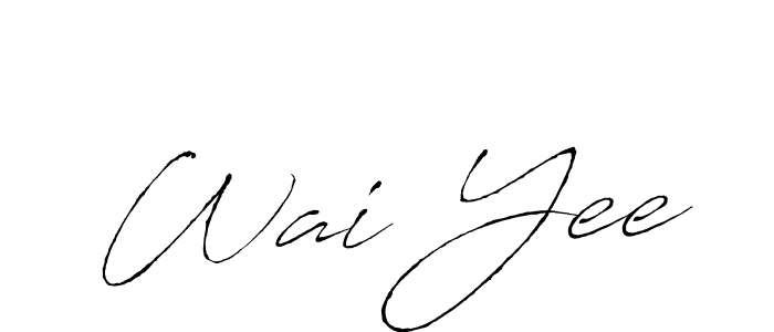 Use a signature maker to create a handwritten signature online. With this signature software, you can design (Antro_Vectra) your own signature for name Wai Yee. Wai Yee signature style 6 images and pictures png
