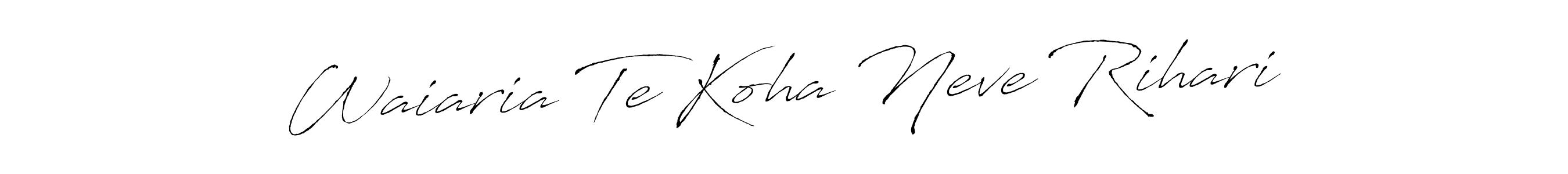 Use a signature maker to create a handwritten signature online. With this signature software, you can design (Antro_Vectra) your own signature for name Waiaria Te Koha Neve Rihari. Waiaria Te Koha Neve Rihari signature style 6 images and pictures png