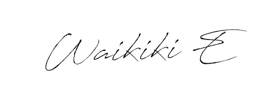 How to Draw Waikiki E signature style? Antro_Vectra is a latest design signature styles for name Waikiki E. Waikiki E signature style 6 images and pictures png