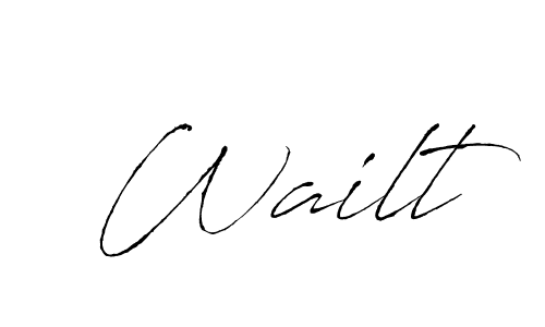 Also You can easily find your signature by using the search form. We will create Wailt name handwritten signature images for you free of cost using Antro_Vectra sign style. Wailt signature style 6 images and pictures png