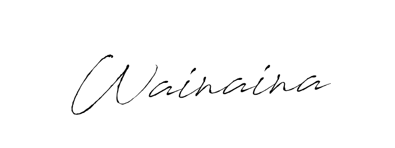 Wainaina stylish signature style. Best Handwritten Sign (Antro_Vectra) for my name. Handwritten Signature Collection Ideas for my name Wainaina. Wainaina signature style 6 images and pictures png