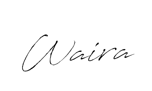 Once you've used our free online signature maker to create your best signature Antro_Vectra style, it's time to enjoy all of the benefits that Waira name signing documents. Waira signature style 6 images and pictures png