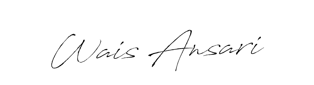 Wais Ansari stylish signature style. Best Handwritten Sign (Antro_Vectra) for my name. Handwritten Signature Collection Ideas for my name Wais Ansari. Wais Ansari signature style 6 images and pictures png