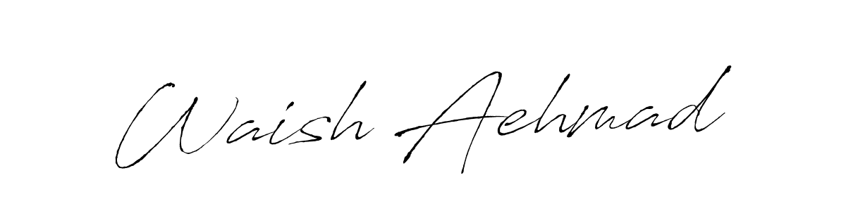 How to make Waish Aehmad signature? Antro_Vectra is a professional autograph style. Create handwritten signature for Waish Aehmad name. Waish Aehmad signature style 6 images and pictures png