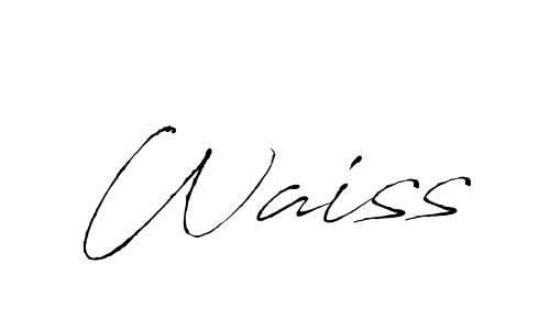 This is the best signature style for the Waiss name. Also you like these signature font (Antro_Vectra). Mix name signature. Waiss signature style 6 images and pictures png