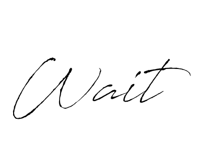 How to make Wait signature? Antro_Vectra is a professional autograph style. Create handwritten signature for Wait name. Wait signature style 6 images and pictures png