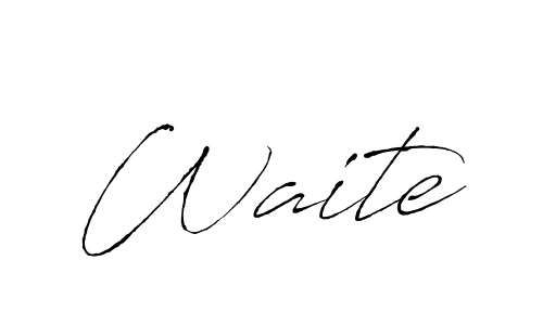 Create a beautiful signature design for name Waite. With this signature (Antro_Vectra) fonts, you can make a handwritten signature for free. Waite signature style 6 images and pictures png