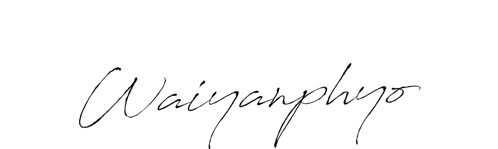 Also You can easily find your signature by using the search form. We will create Waiyanphyo name handwritten signature images for you free of cost using Antro_Vectra sign style. Waiyanphyo signature style 6 images and pictures png