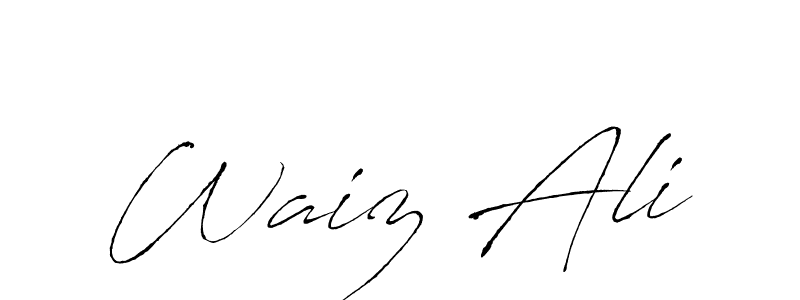 Create a beautiful signature design for name Waiz Ali. With this signature (Antro_Vectra) fonts, you can make a handwritten signature for free. Waiz Ali signature style 6 images and pictures png