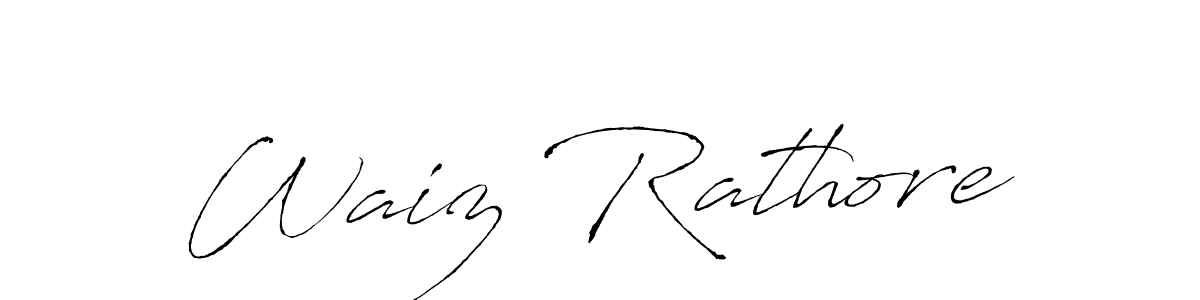 Make a beautiful signature design for name Waiz Rathore. Use this online signature maker to create a handwritten signature for free. Waiz Rathore signature style 6 images and pictures png