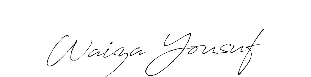 How to make Waiza Yousuf signature? Antro_Vectra is a professional autograph style. Create handwritten signature for Waiza Yousuf name. Waiza Yousuf signature style 6 images and pictures png