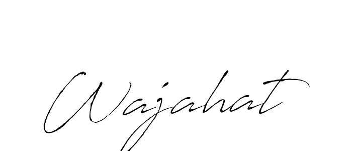 Use a signature maker to create a handwritten signature online. With this signature software, you can design (Antro_Vectra) your own signature for name Wajahat. Wajahat signature style 6 images and pictures png