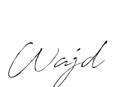 How to make Wajd name signature. Use Antro_Vectra style for creating short signs online. This is the latest handwritten sign. Wajd signature style 6 images and pictures png