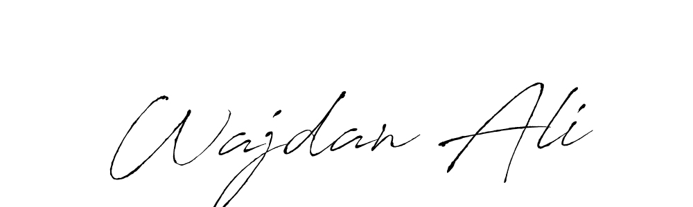 Create a beautiful signature design for name Wajdan Ali. With this signature (Antro_Vectra) fonts, you can make a handwritten signature for free. Wajdan Ali signature style 6 images and pictures png