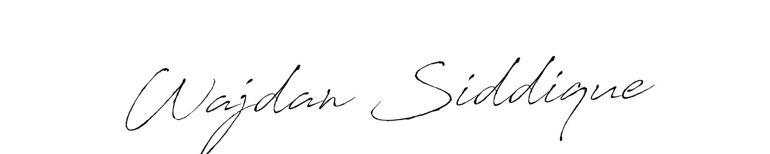 You should practise on your own different ways (Antro_Vectra) to write your name (Wajdan Siddique) in signature. don't let someone else do it for you. Wajdan Siddique signature style 6 images and pictures png