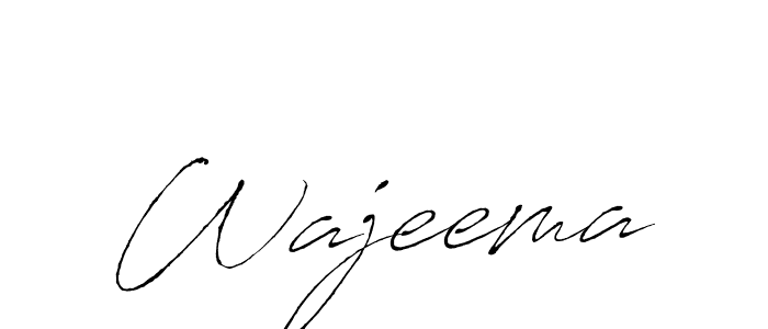 Wajeema stylish signature style. Best Handwritten Sign (Antro_Vectra) for my name. Handwritten Signature Collection Ideas for my name Wajeema. Wajeema signature style 6 images and pictures png