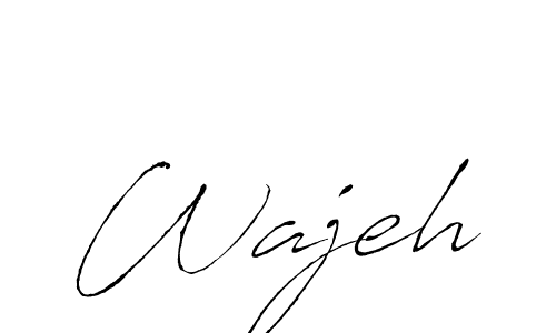 Also we have Wajeh name is the best signature style. Create professional handwritten signature collection using Antro_Vectra autograph style. Wajeh signature style 6 images and pictures png