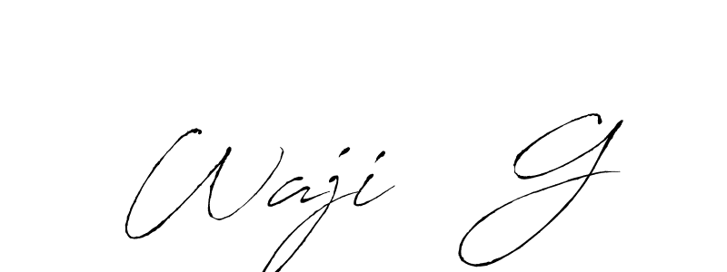 Use a signature maker to create a handwritten signature online. With this signature software, you can design (Antro_Vectra) your own signature for name Waji   G. Waji   G signature style 6 images and pictures png