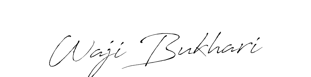 Also we have Waji Bukhari name is the best signature style. Create professional handwritten signature collection using Antro_Vectra autograph style. Waji Bukhari signature style 6 images and pictures png