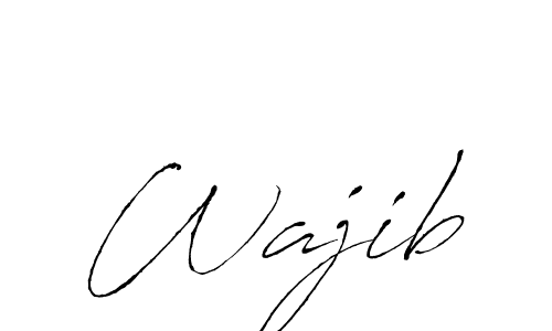 Wajib stylish signature style. Best Handwritten Sign (Antro_Vectra) for my name. Handwritten Signature Collection Ideas for my name Wajib. Wajib signature style 6 images and pictures png