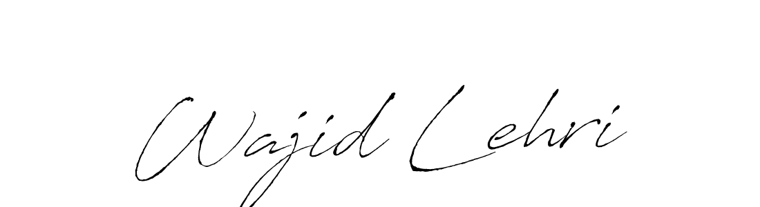 The best way (Antro_Vectra) to make a short signature is to pick only two or three words in your name. The name Wajid Lehri include a total of six letters. For converting this name. Wajid Lehri signature style 6 images and pictures png