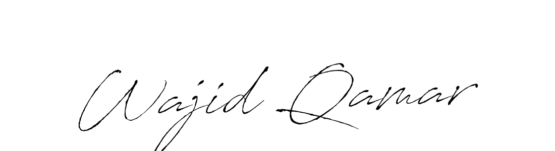 if you are searching for the best signature style for your name Wajid Qamar. so please give up your signature search. here we have designed multiple signature styles  using Antro_Vectra. Wajid Qamar signature style 6 images and pictures png