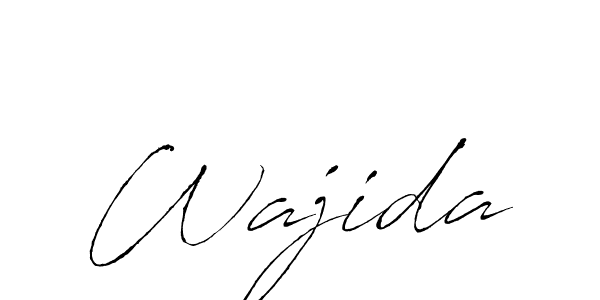 Antro_Vectra is a professional signature style that is perfect for those who want to add a touch of class to their signature. It is also a great choice for those who want to make their signature more unique. Get Wajida name to fancy signature for free. Wajida signature style 6 images and pictures png
