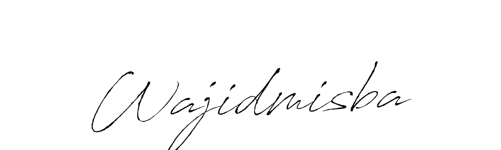 How to make Wajidmisba signature? Antro_Vectra is a professional autograph style. Create handwritten signature for Wajidmisba name. Wajidmisba signature style 6 images and pictures png