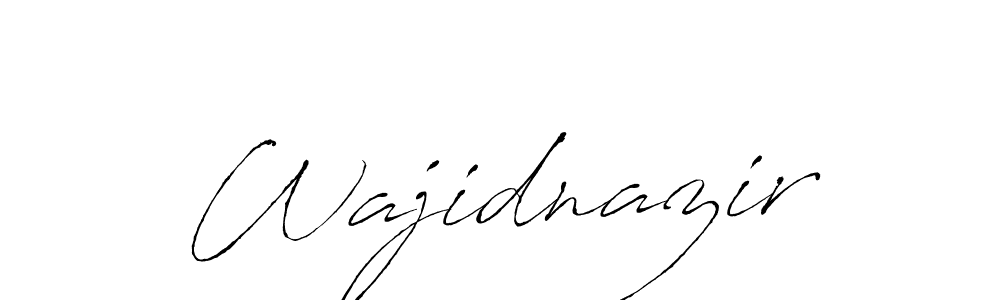 The best way (Antro_Vectra) to make a short signature is to pick only two or three words in your name. The name Wajidnazir include a total of six letters. For converting this name. Wajidnazir signature style 6 images and pictures png