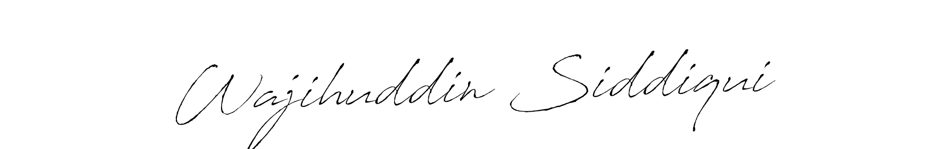 Also we have Wajihuddin Siddiqui name is the best signature style. Create professional handwritten signature collection using Antro_Vectra autograph style. Wajihuddin Siddiqui signature style 6 images and pictures png
