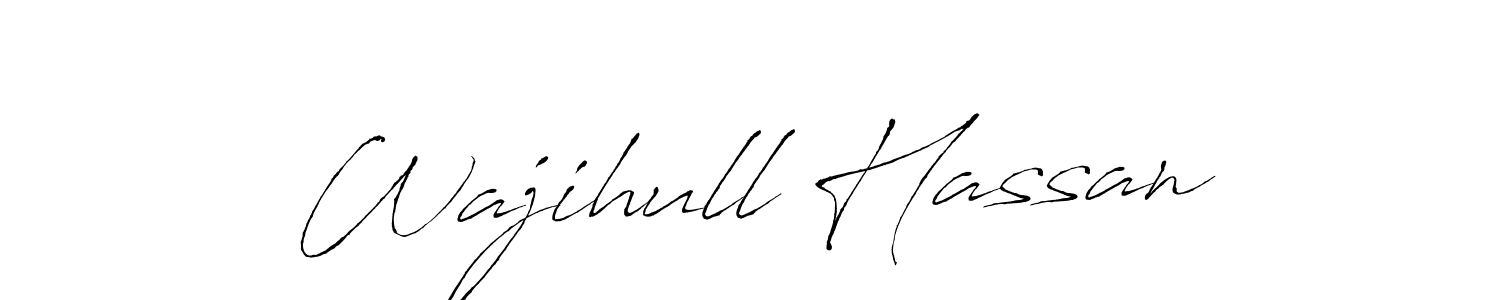 How to make Wajihull Hassan signature? Antro_Vectra is a professional autograph style. Create handwritten signature for Wajihull Hassan name. Wajihull Hassan signature style 6 images and pictures png