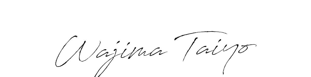 Create a beautiful signature design for name Wajima Taiyo. With this signature (Antro_Vectra) fonts, you can make a handwritten signature for free. Wajima Taiyo signature style 6 images and pictures png
