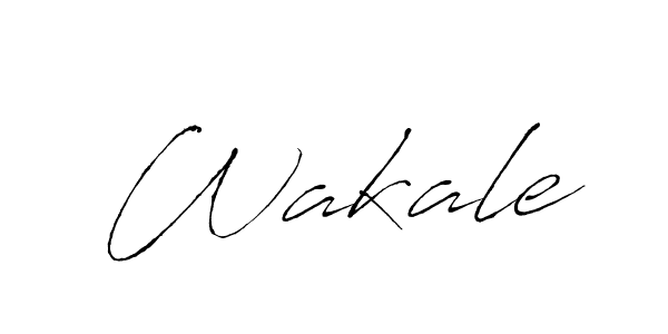 Use a signature maker to create a handwritten signature online. With this signature software, you can design (Antro_Vectra) your own signature for name Wakale. Wakale signature style 6 images and pictures png