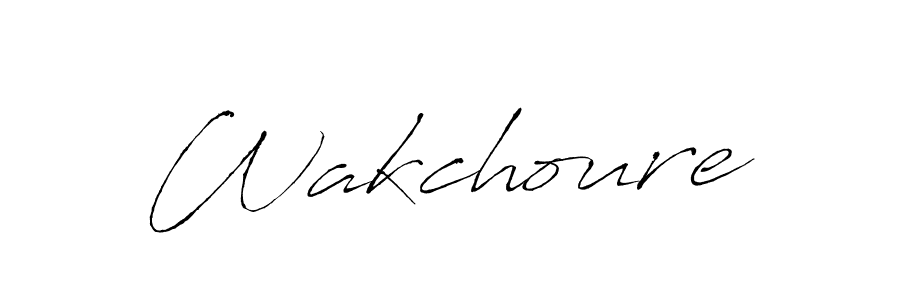 How to make Wakchoure name signature. Use Antro_Vectra style for creating short signs online. This is the latest handwritten sign. Wakchoure signature style 6 images and pictures png