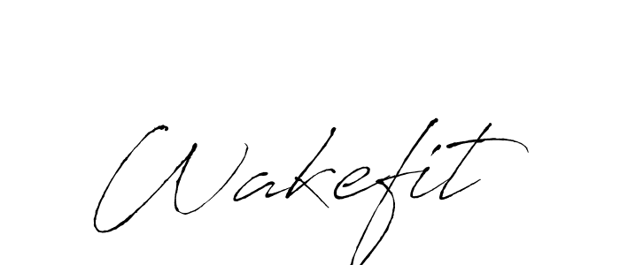 How to make Wakefit signature? Antro_Vectra is a professional autograph style. Create handwritten signature for Wakefit name. Wakefit signature style 6 images and pictures png