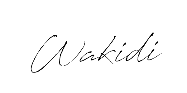 The best way (Antro_Vectra) to make a short signature is to pick only two or three words in your name. The name Wakidi include a total of six letters. For converting this name. Wakidi signature style 6 images and pictures png