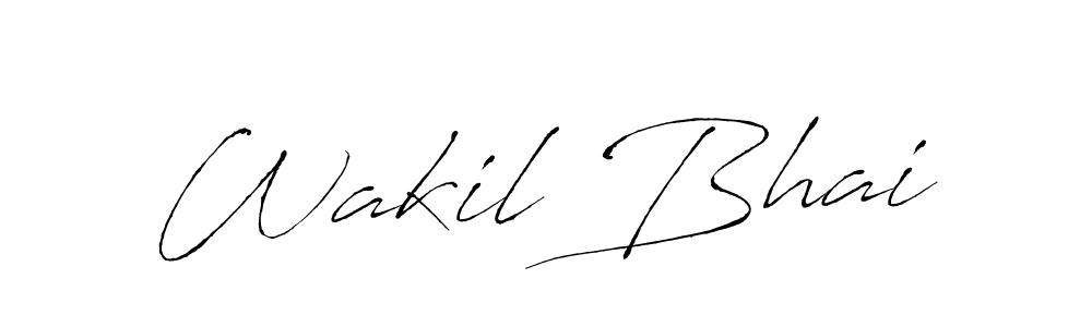 Make a beautiful signature design for name Wakil Bhai. Use this online signature maker to create a handwritten signature for free. Wakil Bhai signature style 6 images and pictures png