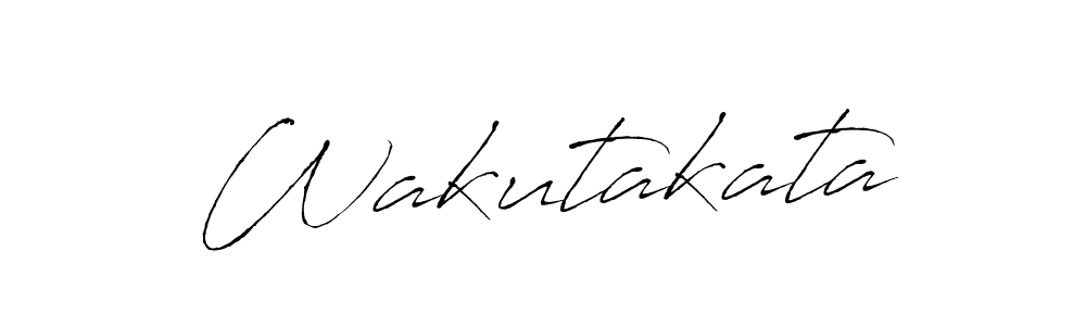 Design your own signature with our free online signature maker. With this signature software, you can create a handwritten (Antro_Vectra) signature for name Wakutakata. Wakutakata signature style 6 images and pictures png