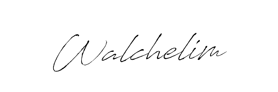 Create a beautiful signature design for name Walchelim. With this signature (Antro_Vectra) fonts, you can make a handwritten signature for free. Walchelim signature style 6 images and pictures png