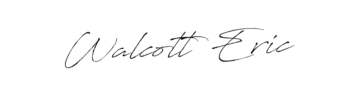 Similarly Antro_Vectra is the best handwritten signature design. Signature creator online .You can use it as an online autograph creator for name Walcott Eric. Walcott Eric signature style 6 images and pictures png