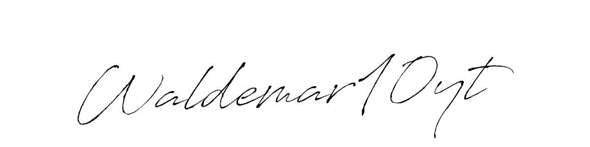 Waldemar10yt stylish signature style. Best Handwritten Sign (Antro_Vectra) for my name. Handwritten Signature Collection Ideas for my name Waldemar10yt. Waldemar10yt signature style 6 images and pictures png