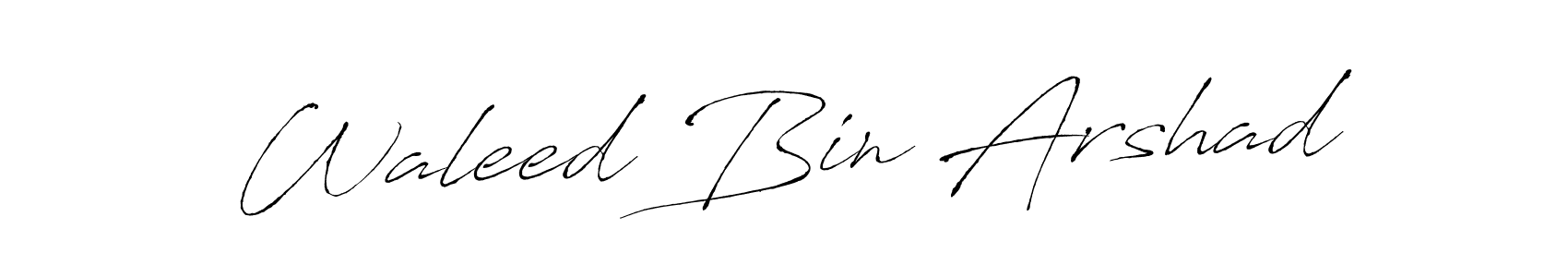 Also we have Waleed Bin Arshad name is the best signature style. Create professional handwritten signature collection using Antro_Vectra autograph style. Waleed Bin Arshad signature style 6 images and pictures png