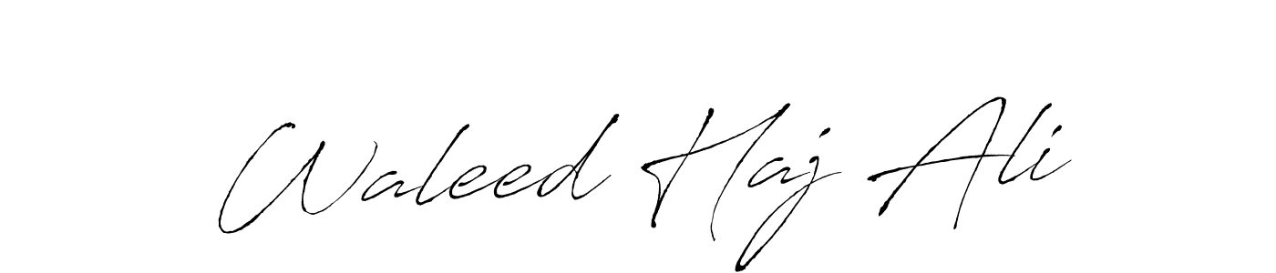 Make a beautiful signature design for name Waleed Haj Ali. With this signature (Antro_Vectra) style, you can create a handwritten signature for free. Waleed Haj Ali signature style 6 images and pictures png