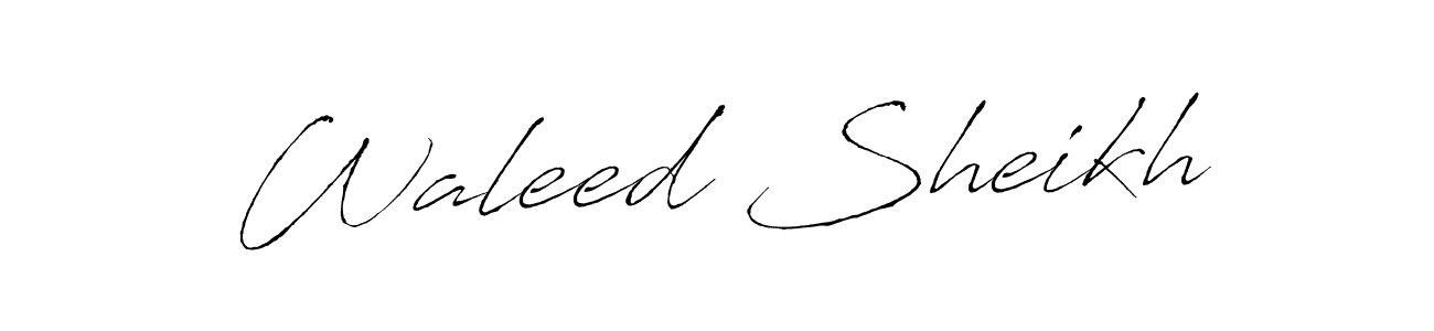 It looks lik you need a new signature style for name Waleed Sheikh. Design unique handwritten (Antro_Vectra) signature with our free signature maker in just a few clicks. Waleed Sheikh signature style 6 images and pictures png