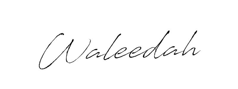 How to make Waleedah name signature. Use Antro_Vectra style for creating short signs online. This is the latest handwritten sign. Waleedah signature style 6 images and pictures png