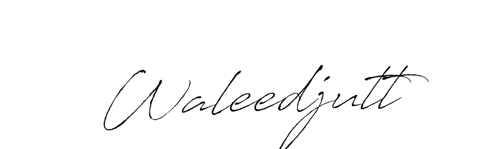 Create a beautiful signature design for name Waleedjutt. With this signature (Antro_Vectra) fonts, you can make a handwritten signature for free. Waleedjutt signature style 6 images and pictures png