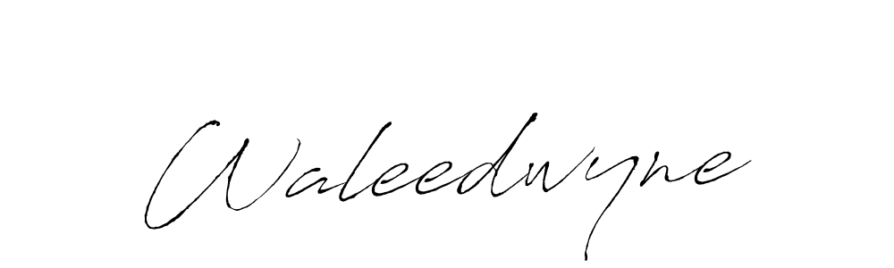 Make a beautiful signature design for name Waleedwyne. With this signature (Antro_Vectra) style, you can create a handwritten signature for free. Waleedwyne signature style 6 images and pictures png